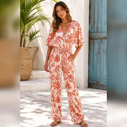 Enterizo largo estampado talla L