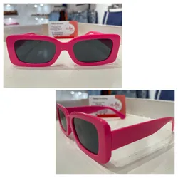 Gafas cuadradas color rosado cristal oscuro