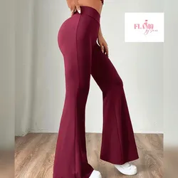 Leggin campana color rojo vino