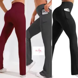 Leggins acampanados con bolsillos