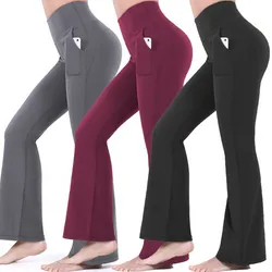 Leggins campanas con bolsillo gris y negro