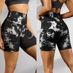 Licra corta marmoleada levanta glúteos