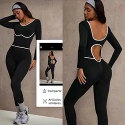 Mono largo negro y blanco abertura en la espalda