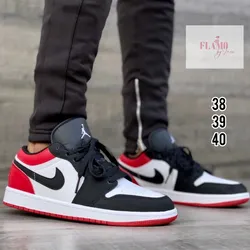 Nike Jordan negro rojo y blanco #38,39,40