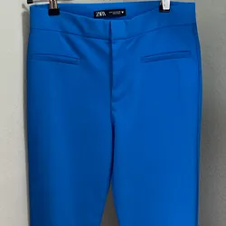 Pantalon Zara  de vestir color azul