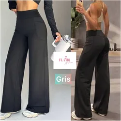 Pantaloneta piernas anchas deportiva color gris