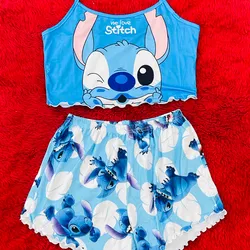 Pijama de top y short temática Stitch