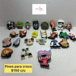 Pines para crocs