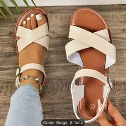 Sandalias cerradas color beige #38/39