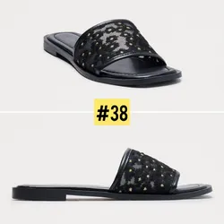 Sandalias color negro # 38