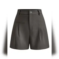 Short de vestir tono gris oscuro