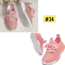 Tenis para niña color rosa y blanco #34