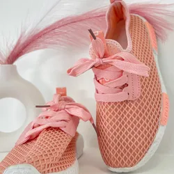 Tenis para niña color rosa y blanco #34