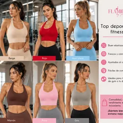 Top Cortos basicos deportivos tira al cuello
