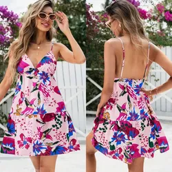 Vestido casual estampado de flores