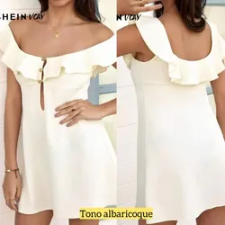 Vestido casual tono albaricoque estilo europeo