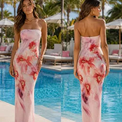 Vestido top estampado de flores