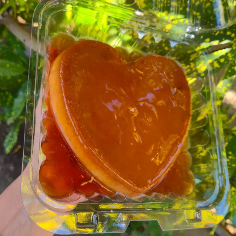 Flan Clásico en forma de corazón XL
