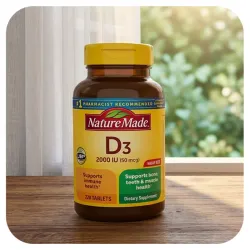 Vitamina D3-2000UI I Nature Made I 220 unidades I 220 servicios