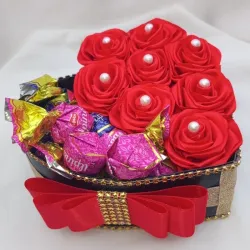 Caja Bombón con Rosas Eternas