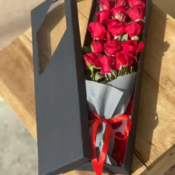 Caja con rosas 