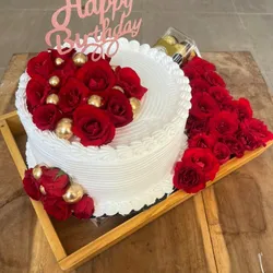 Cake decorado con rosas