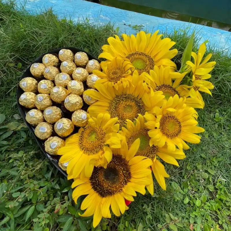 Girasoles y bombones 