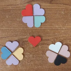 Marcapáginas de corazón