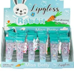 🐰 LIP GLOSS con llavero de conejo 🐰      