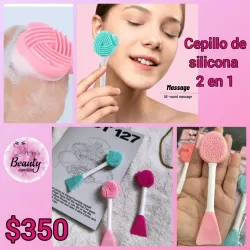 Paleta 2 en 1 exfoliante y aplicador de mascarillas 