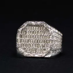Anillo 14k de Diamantes Naturales 