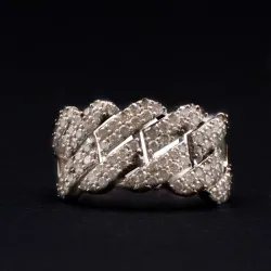 Anillo 10k de Diamantes Naturales 