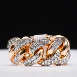 Anillo 10k de Diamantes Naturales 