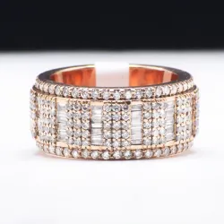 Anillo 10k de Diamantes Naturales 