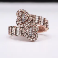 Anillo 10k de Diamantes Naturales 