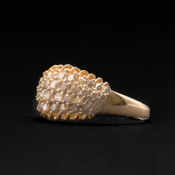 Anillo 10k de Diamantes Naturales