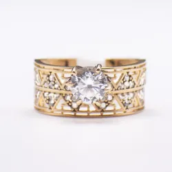 Anillo 10k Italiano