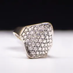 Anillo 14k de Diamantes Naturales 