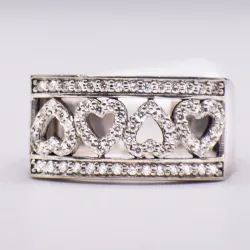 Anillo 14k de Diamantes Naturales 