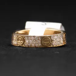 Anillo 14k de Diamantes Naturales 