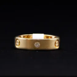 Anillo 14k de Diamantes Naturales 