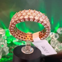 Anillo 10k de Diamantes Naturales