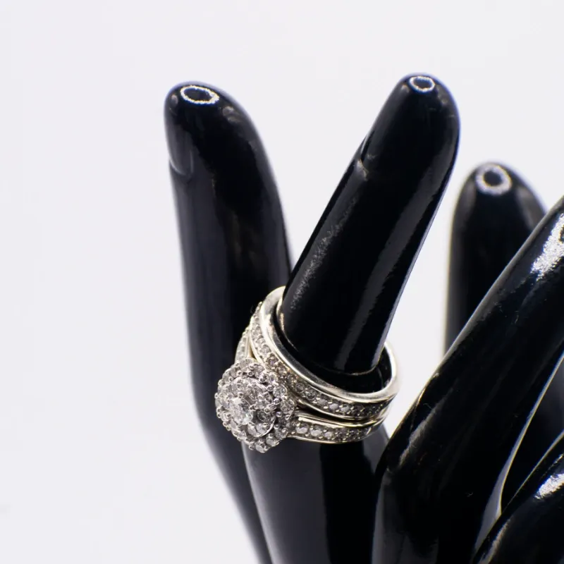 Anillo 14k de Diamantes Naturales