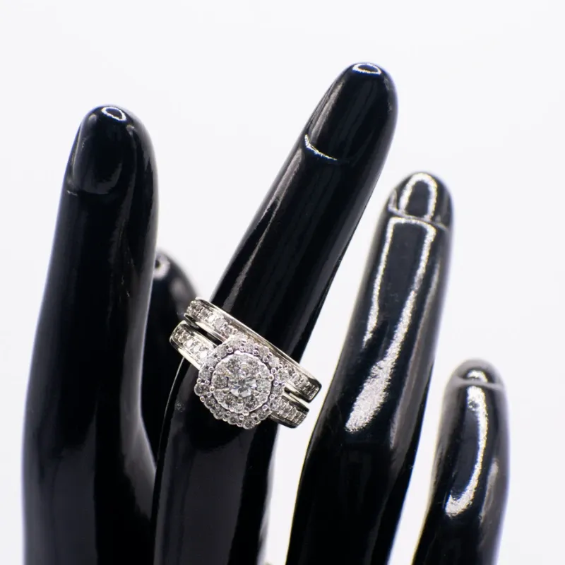 Anillo 14k de Diamantes Naturales