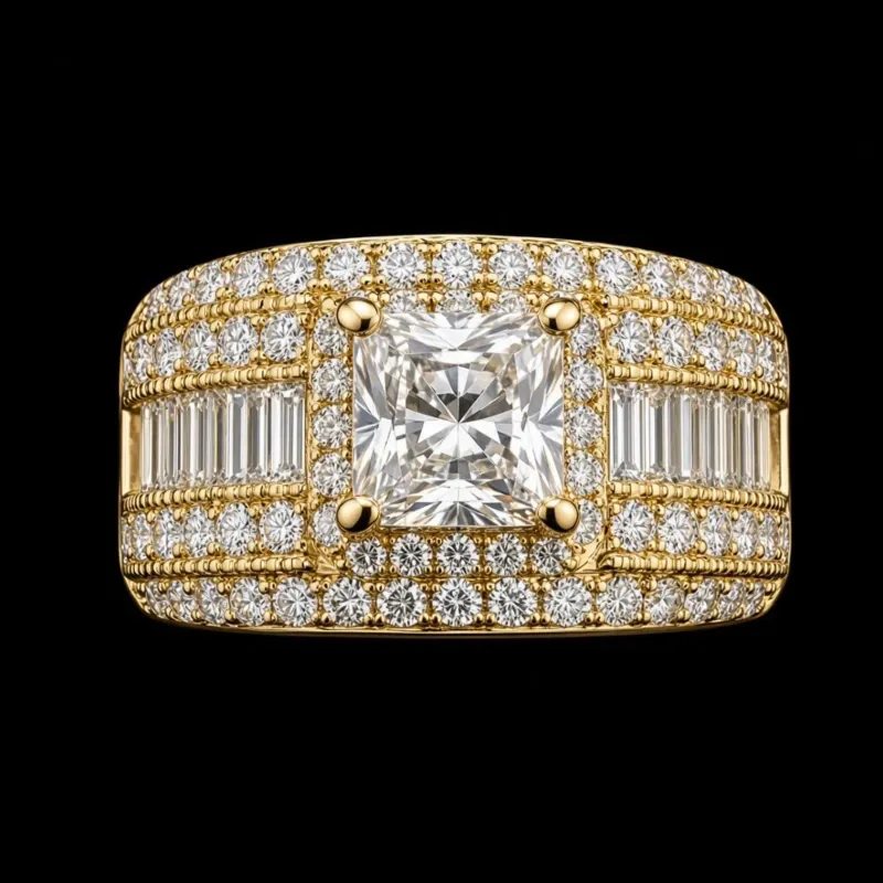 Anillo de Compromiso 14k Italiano
