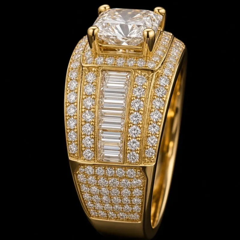 Anillo de Compromiso 14k Italiano