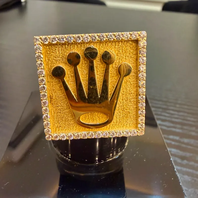 Anillo de Rolex 10k Macizo Super Volumen