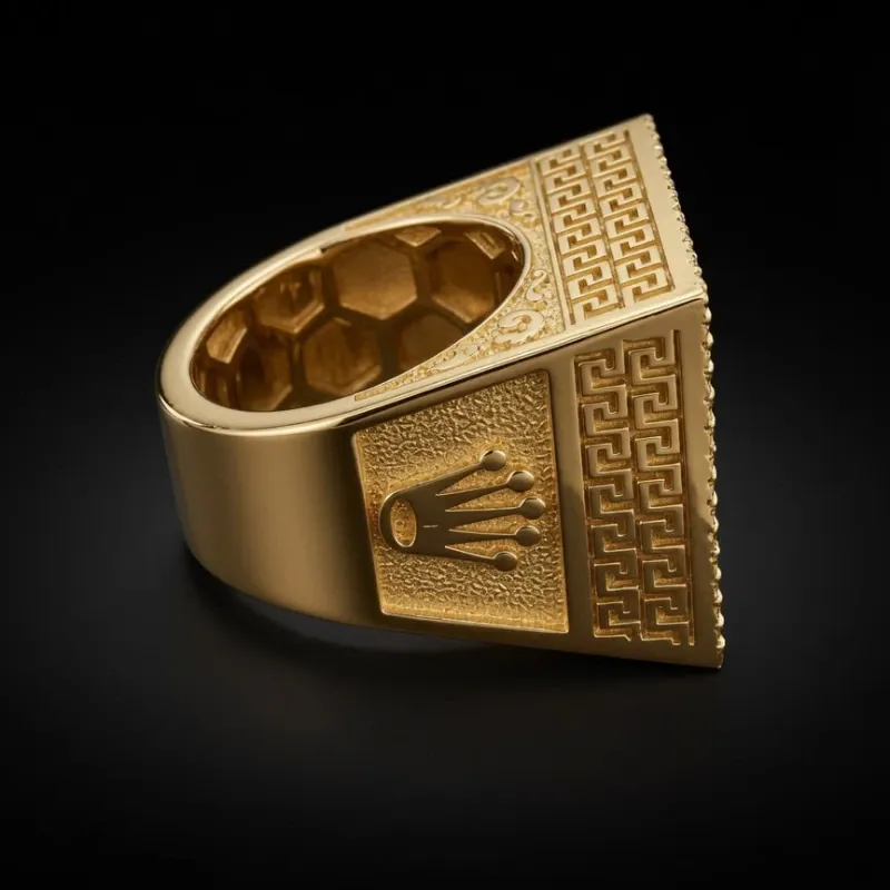 Anillo de Rolex 10k Macizo Super Volumen