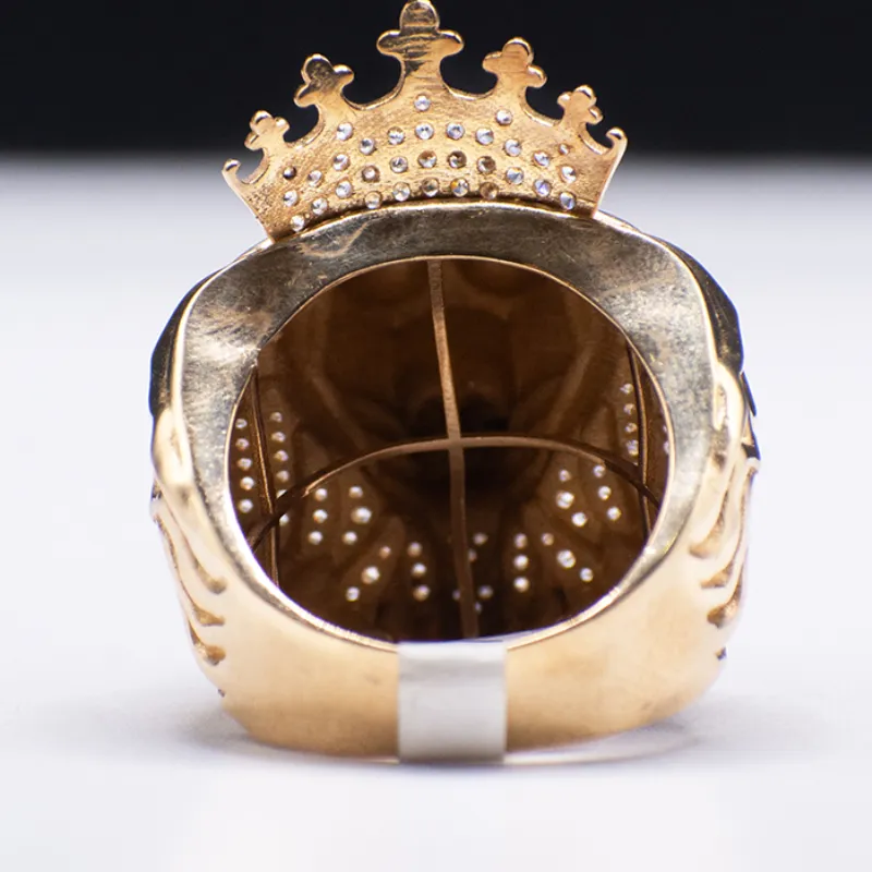 Anillo Italiano de hombre 10k