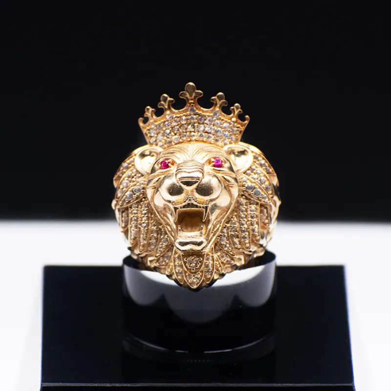 Anillo Italiano de hombre 10k